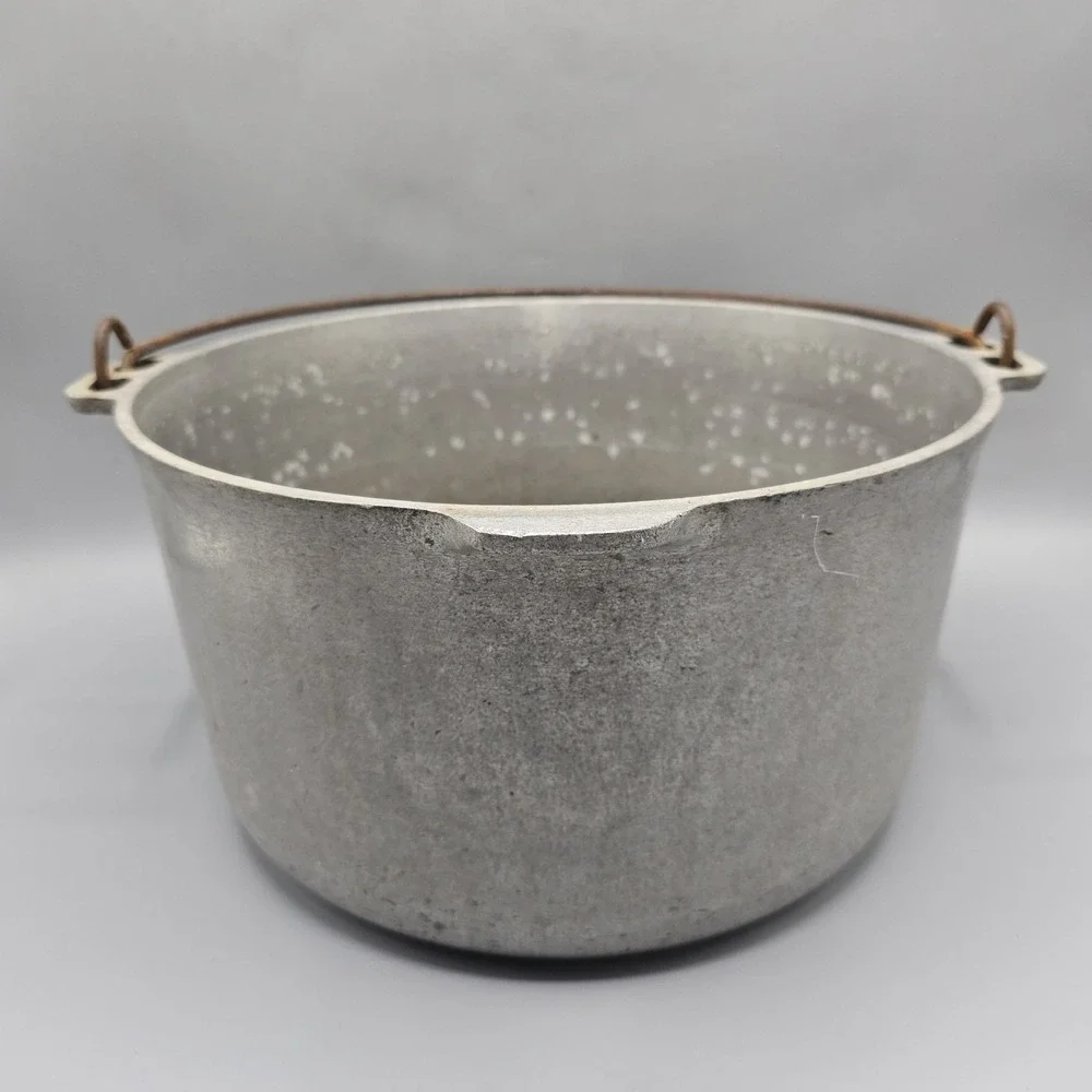 Vintage‎ Super Maid Cast Aluminum 10 Quart Stockpot Spout Handle Kettle Caldron